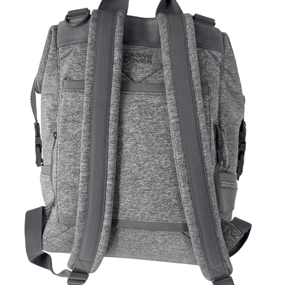 Dagne Dover Indi Diaper Backpack Dark Grey Heather Neoprene Large Travel Bag